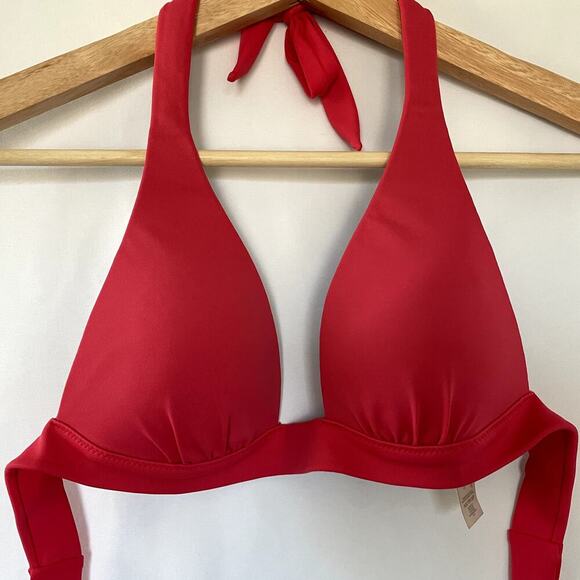 Victoria's Secret hot pink bikini top string women's size XS jelly padding - Picture 2 of 7